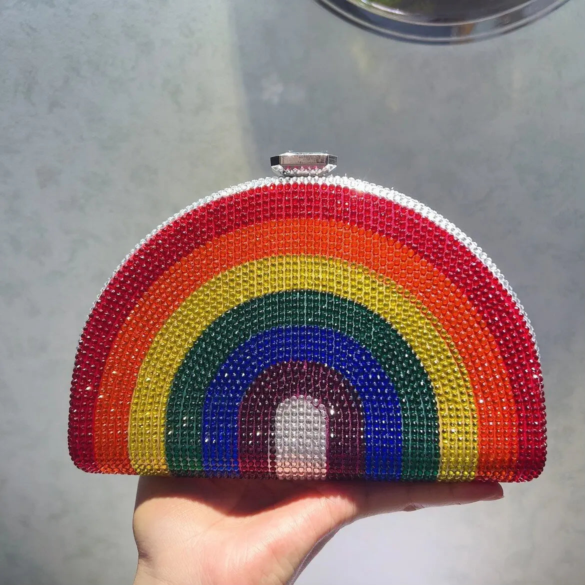 Rainbow Sequin Clutch Bag - Festigal