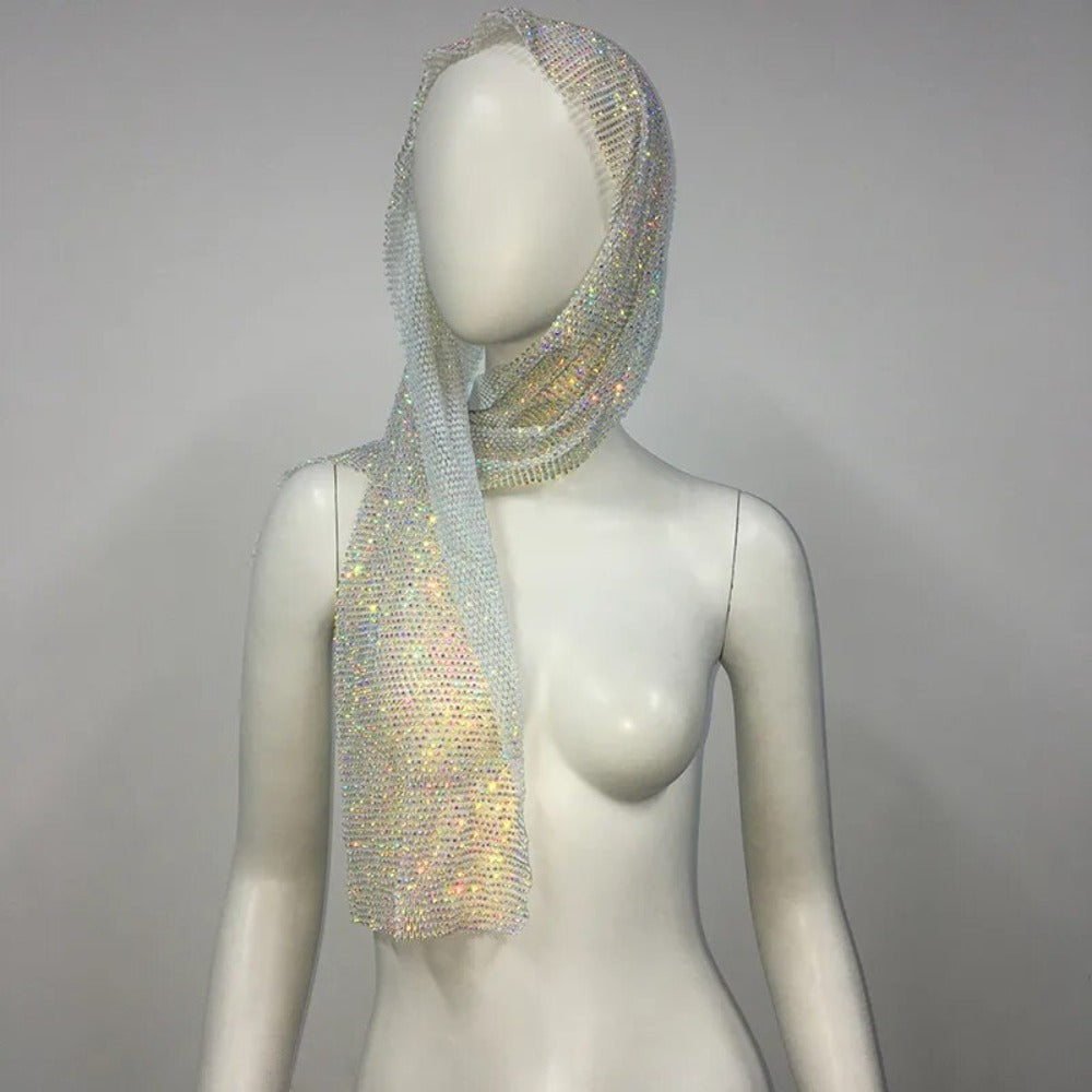 Rihanna Style Rhinestone Bandana - Festigal