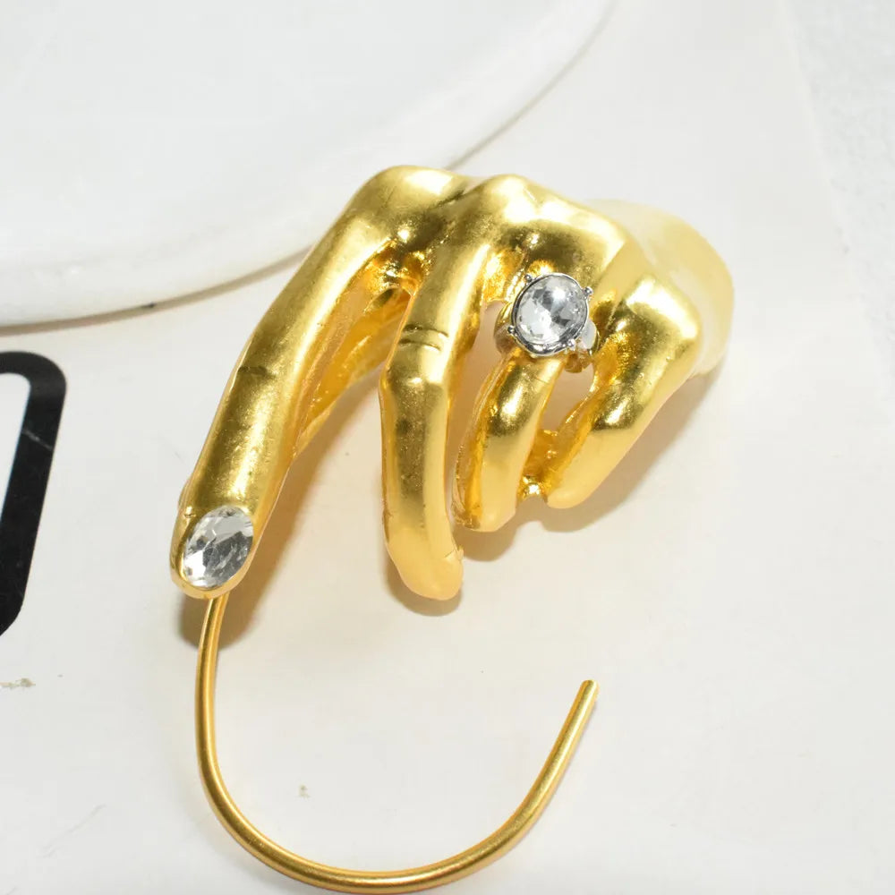 Metal Hand Ear Cuff