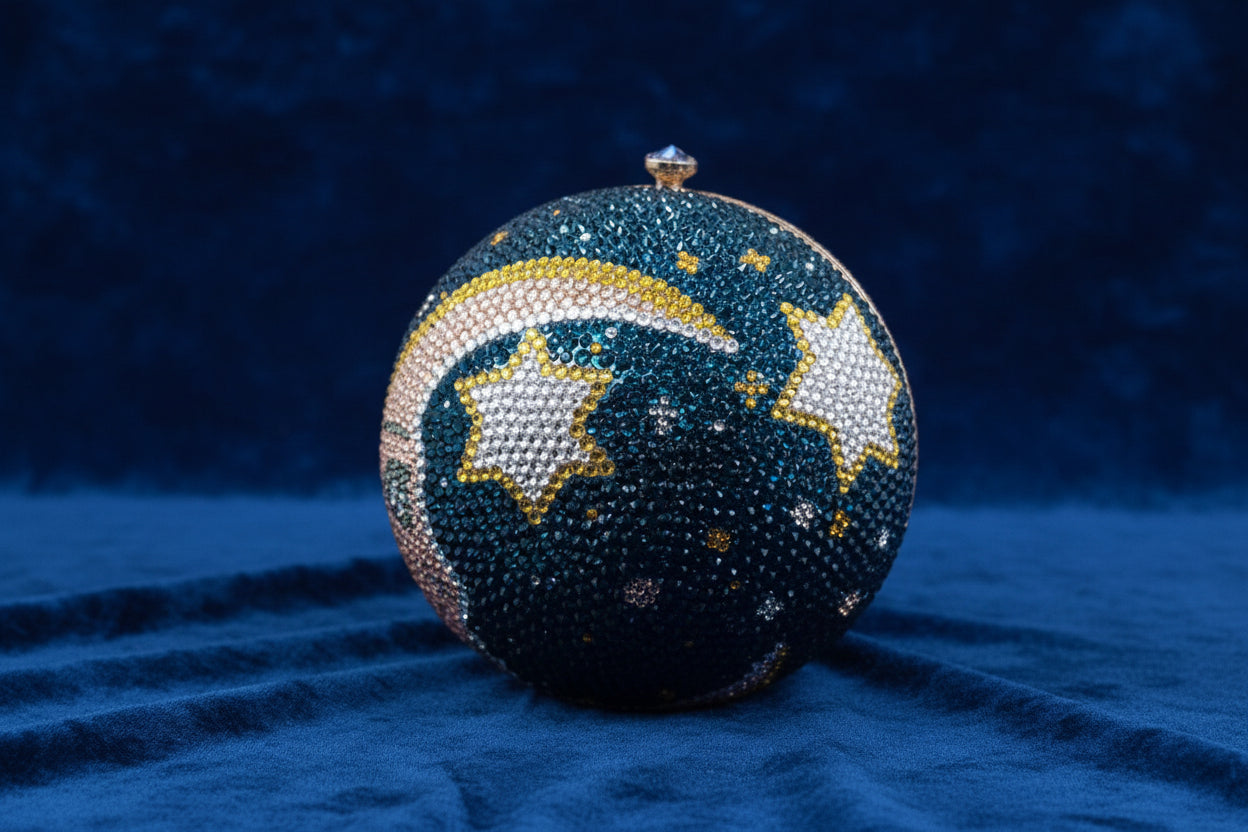 Celestial Sphere Rhinestone Bag