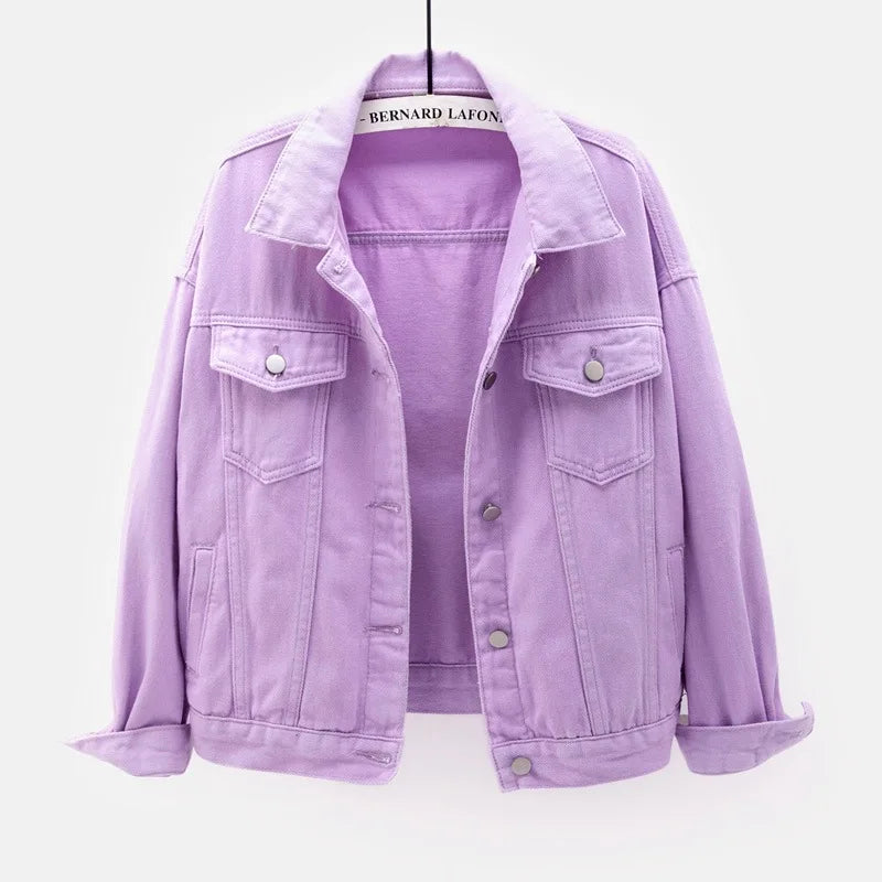 Pastel Coloured Denim Jackets - Festigal