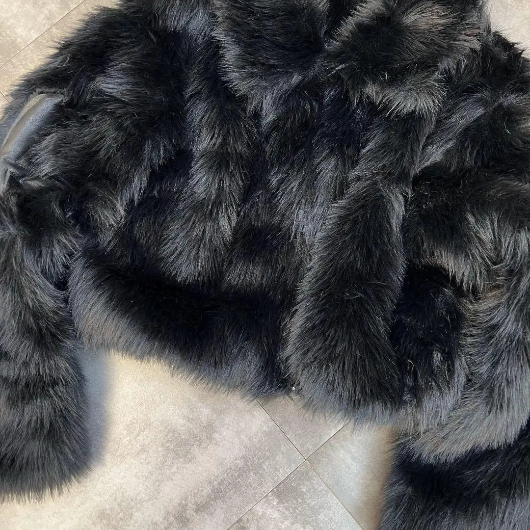 Faux Fur Cross Coat - Festigal