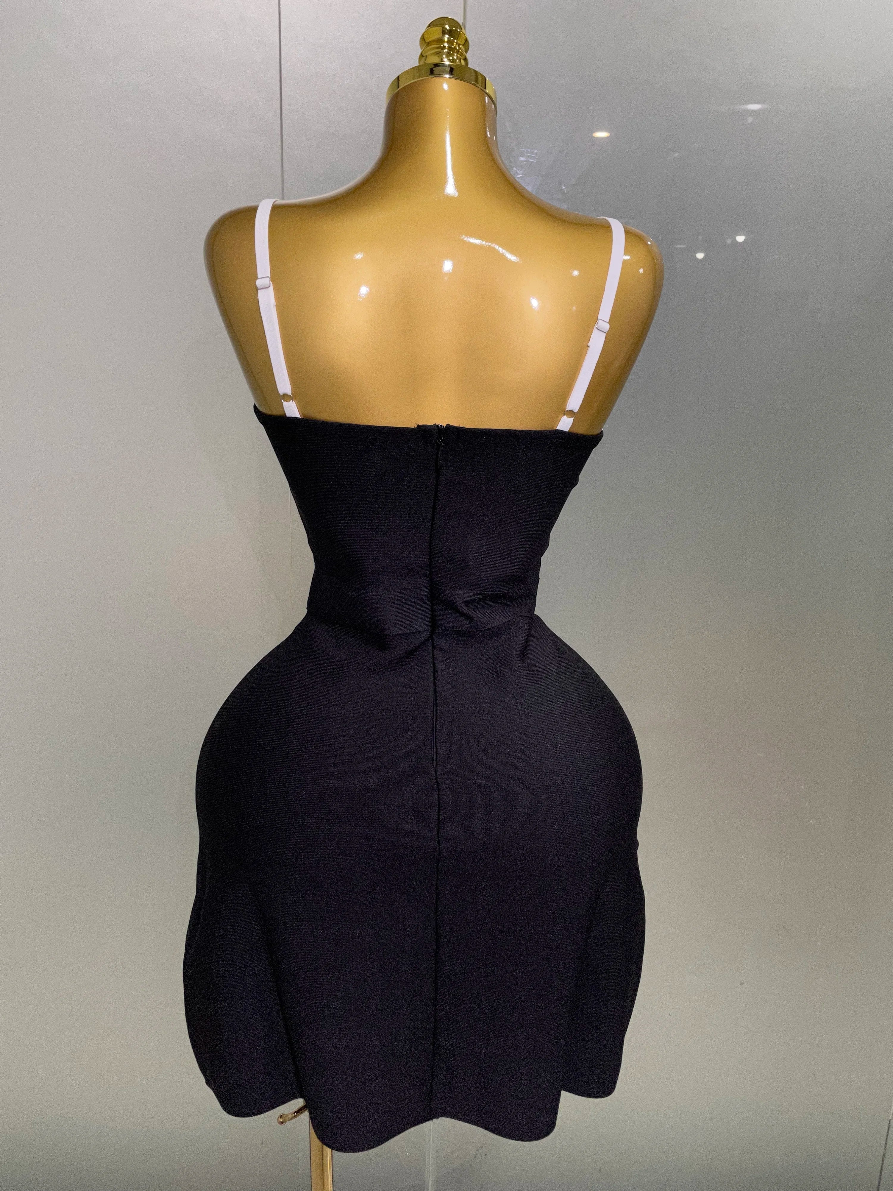 3D Flower Bandage Dress