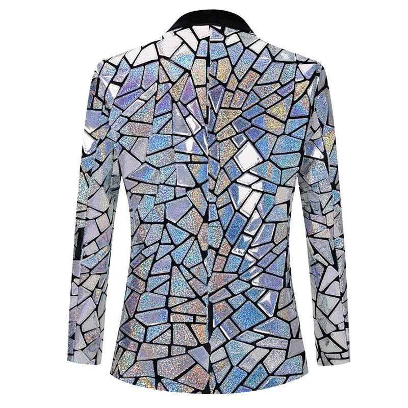 Mens Shattered Glass Blazer - Festigal