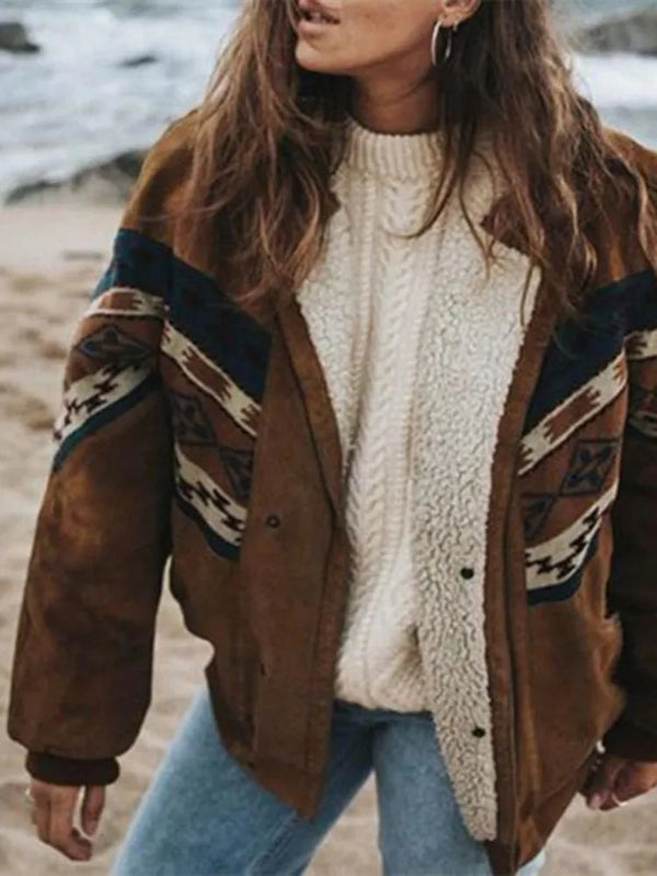 Midwest Style Cotton Lambswool Lined Jacket - Festigal