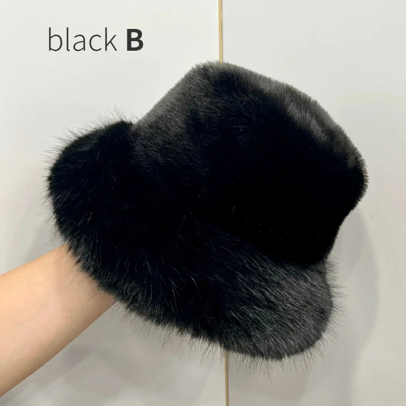 Faux Fur Bucket Hats - Festigal