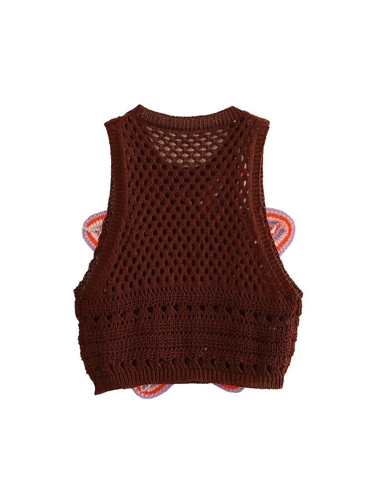 Flower Knitted Two Piece Set - Festigal