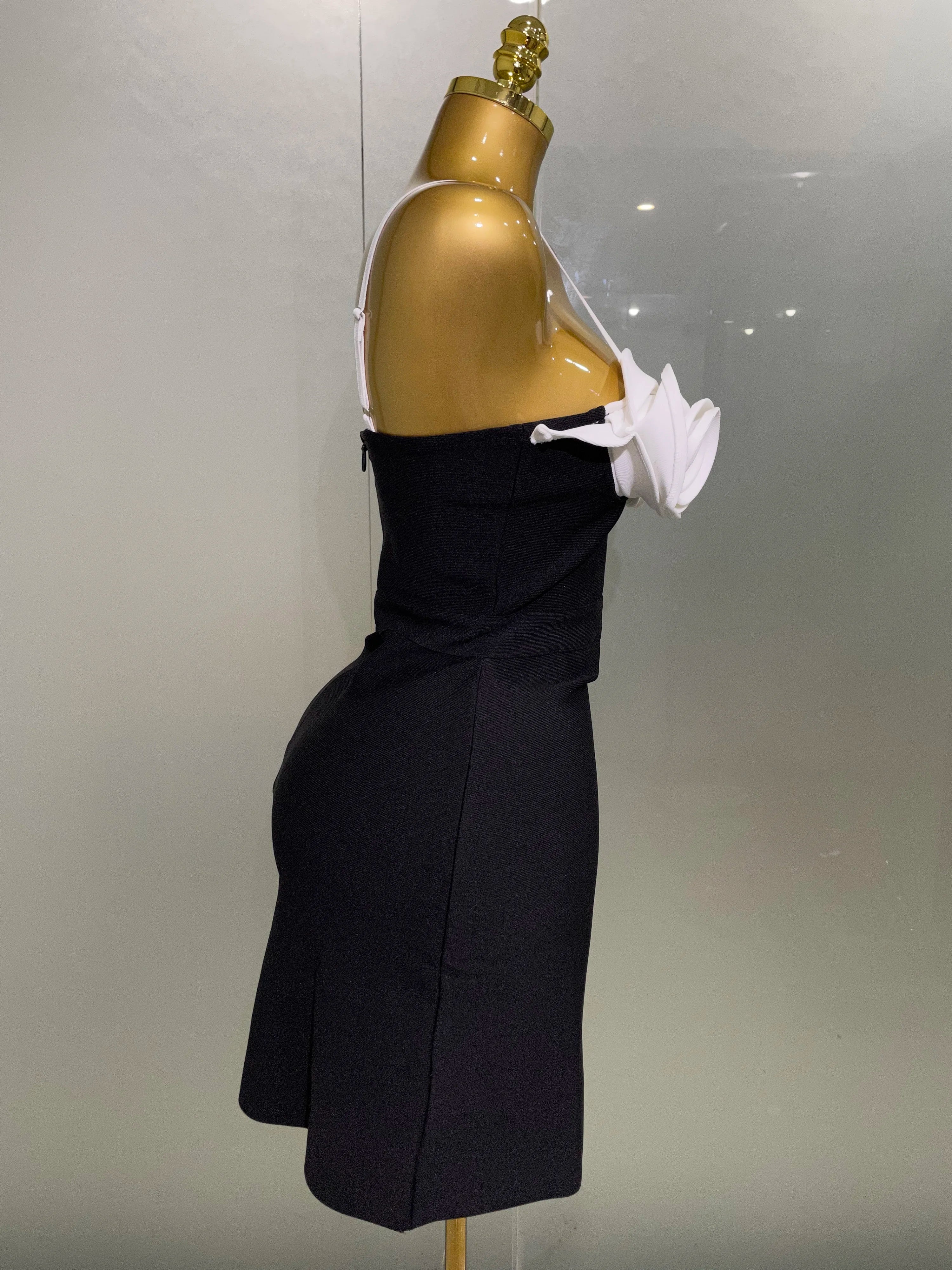 3D Flower Bandage Dress