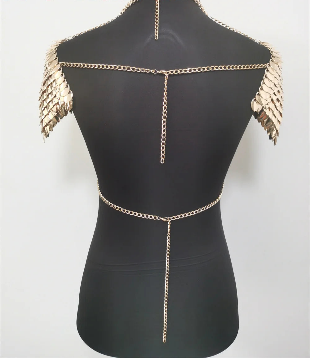 Mermaid Scale Chain Bra - Festigal
