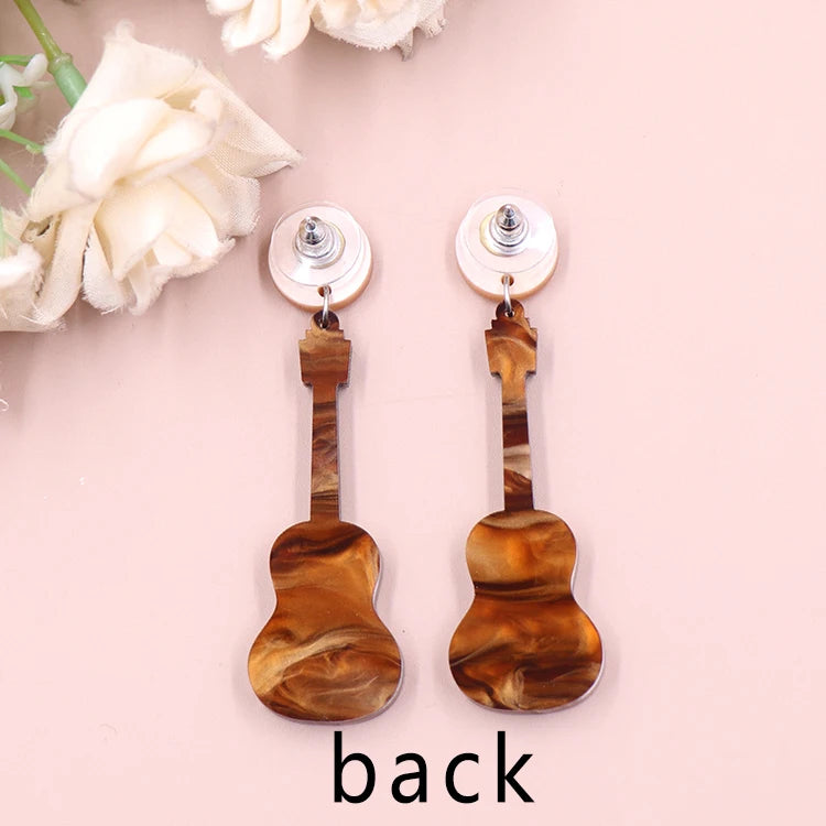 Acrylic Guitar Earrings - Festigal