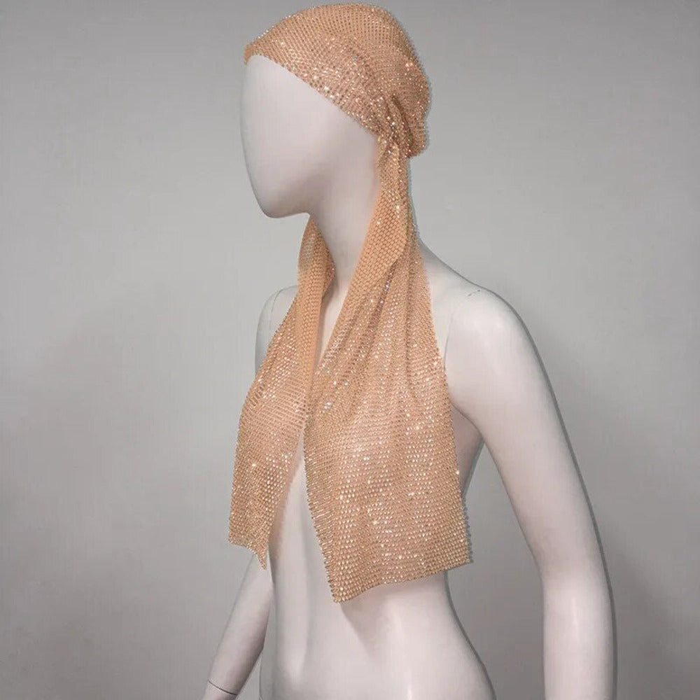 Rihanna Style Rhinestone Bandana - Festigal