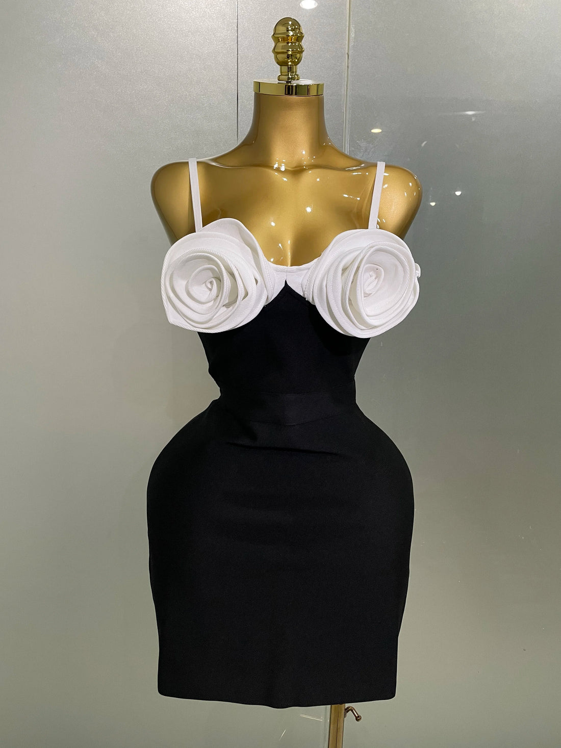 3D Flower Bandage Dress