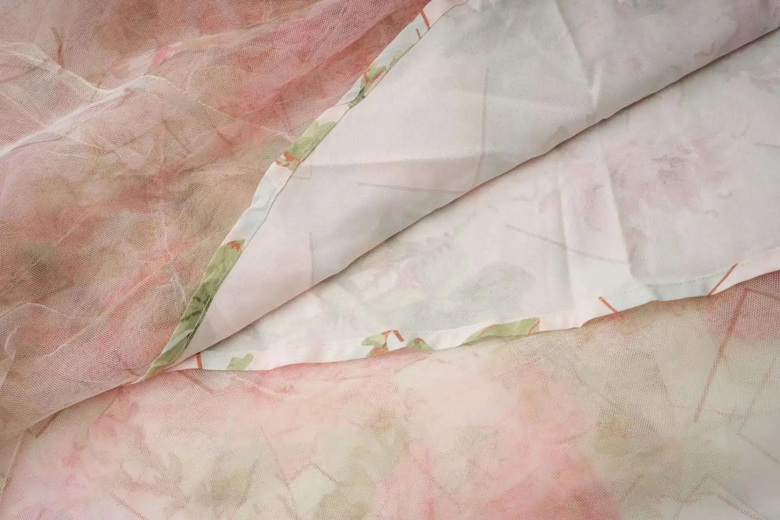 Floral Ruffled Embroidered Maxi Dress