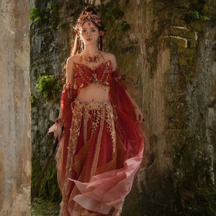 Fairy Cosplay Embroidered Dress