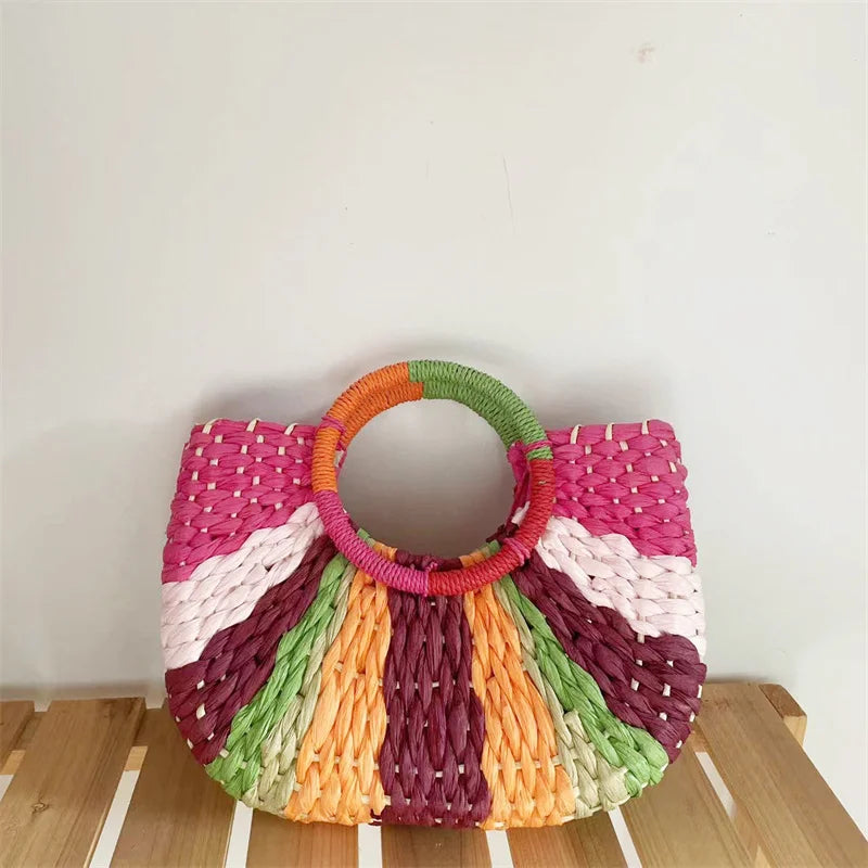 Boho Rainbow Woven Bag - Festigal