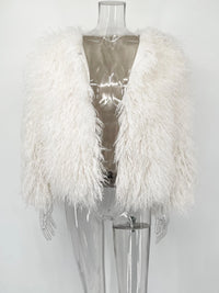 Shaggy Faux Fur Jacket - Festigal