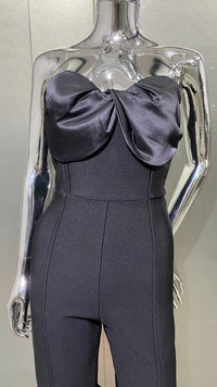 Strapless Ruffle Leg Jumpsuit