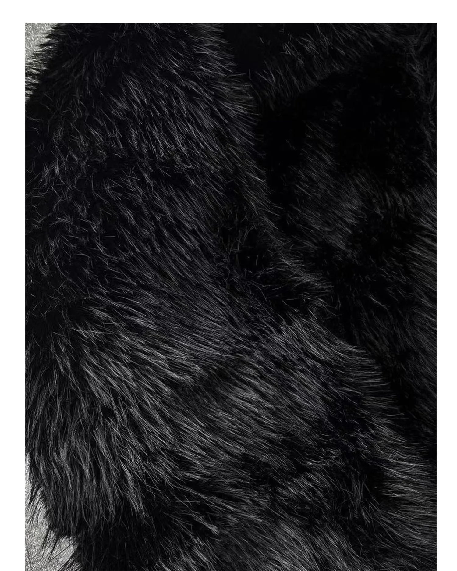 Mens Faux Fur Cross Jacket