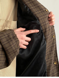Men's Patchwork Plaid Jacket - Festigal