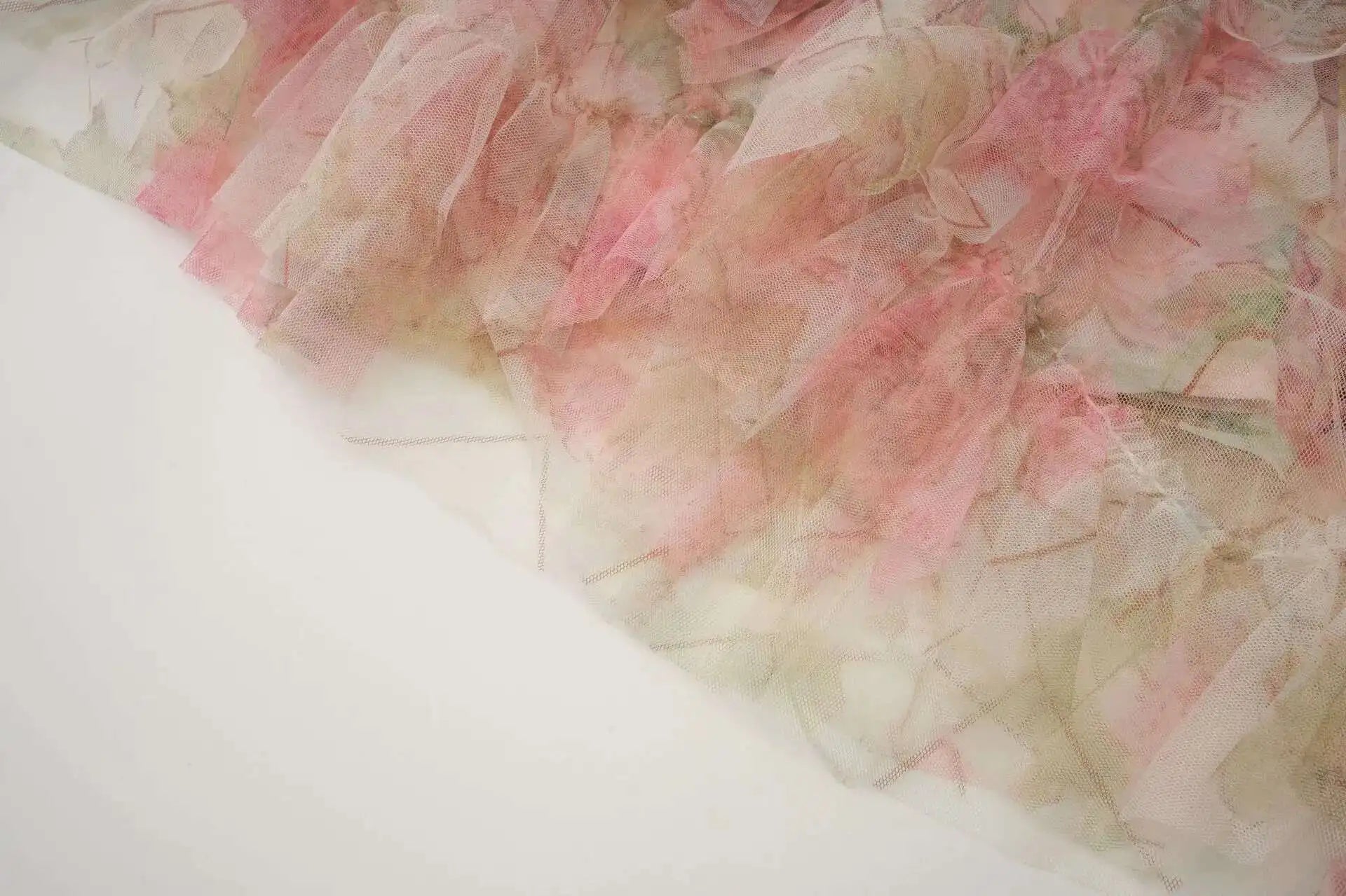 Floral Ruffled Embroidered Maxi Dress