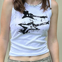 Guitar Print Tank Top - Festigal