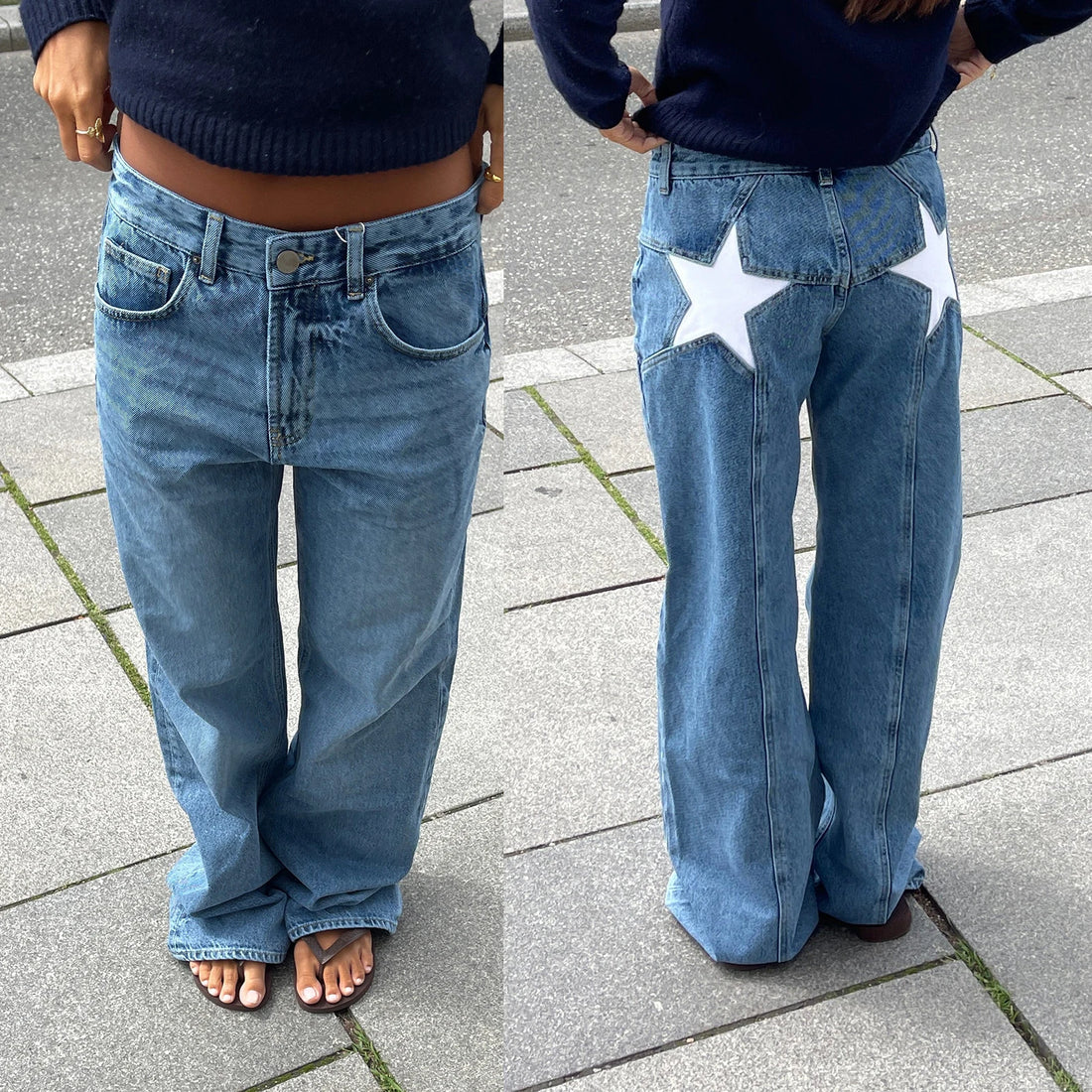 Denim Star Straight Leg Jeans - Festigal