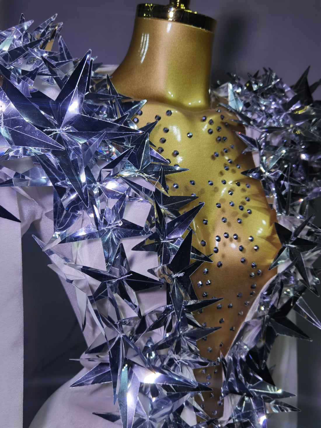 Heavily Embellished Star Bodysuit