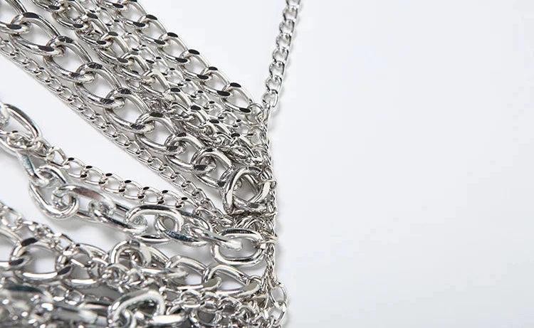 Chain Halter Neck Top - Festigal