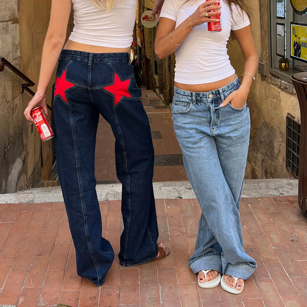 Denim Star Straight Leg Jeans - Festigal