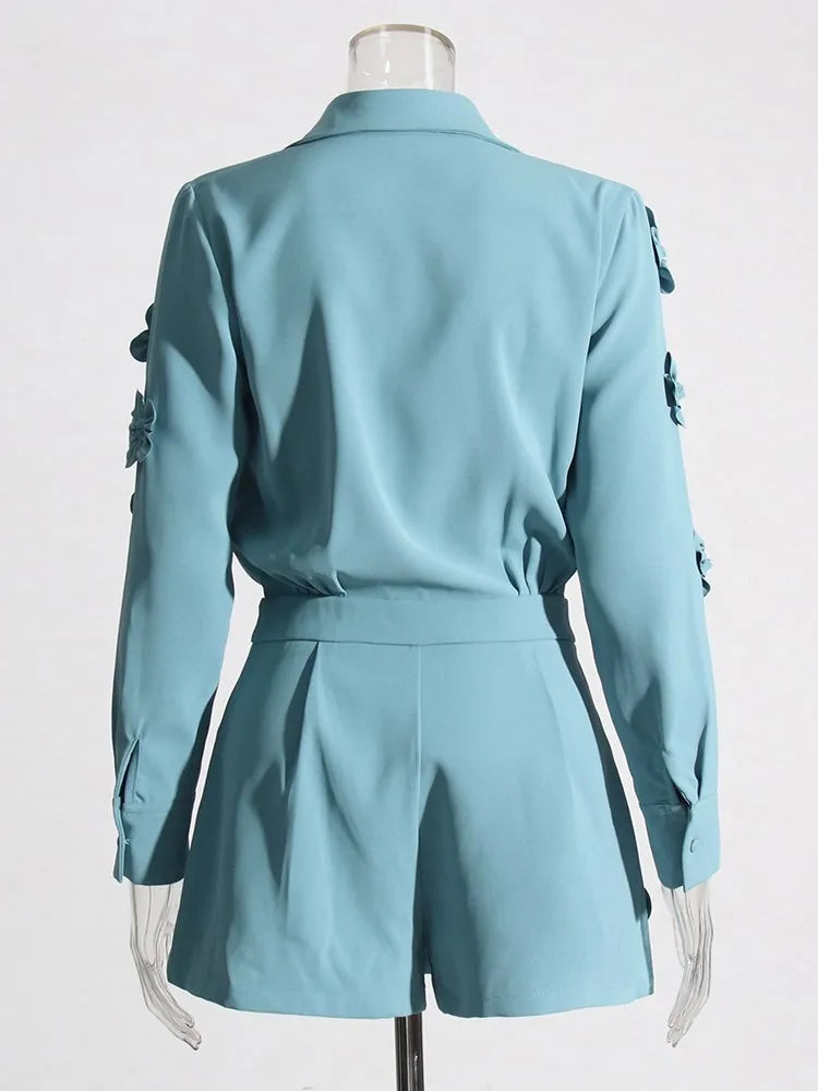 3D Floral Playsuit - Festigal