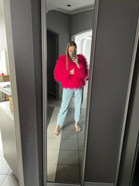 Shaggy Faux Fur Jacket Coat - Festigal