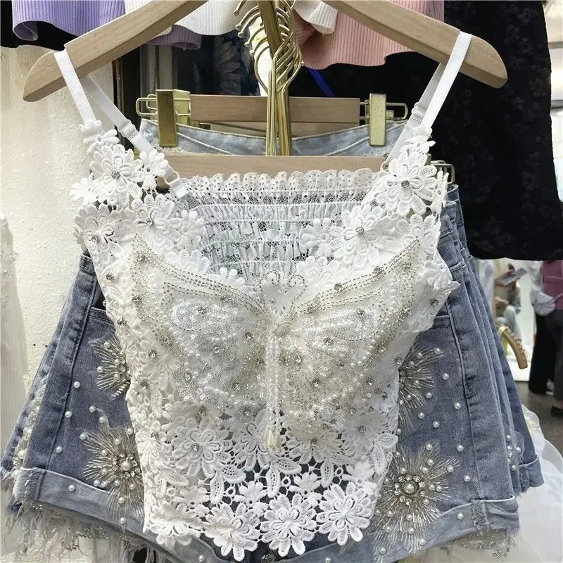 Lace Butterfly Top - Festigal