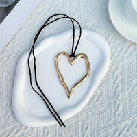 Extra Large Hollowed Heart Pendant Necklace - Festigal