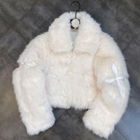 Faux Fur Cross Coat - Festigal