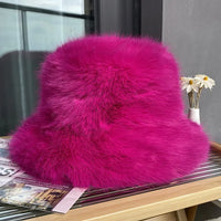 Faux Fur Bucket Hats - Festigal
