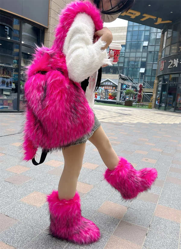 Faux Fur Backpack - Festigal