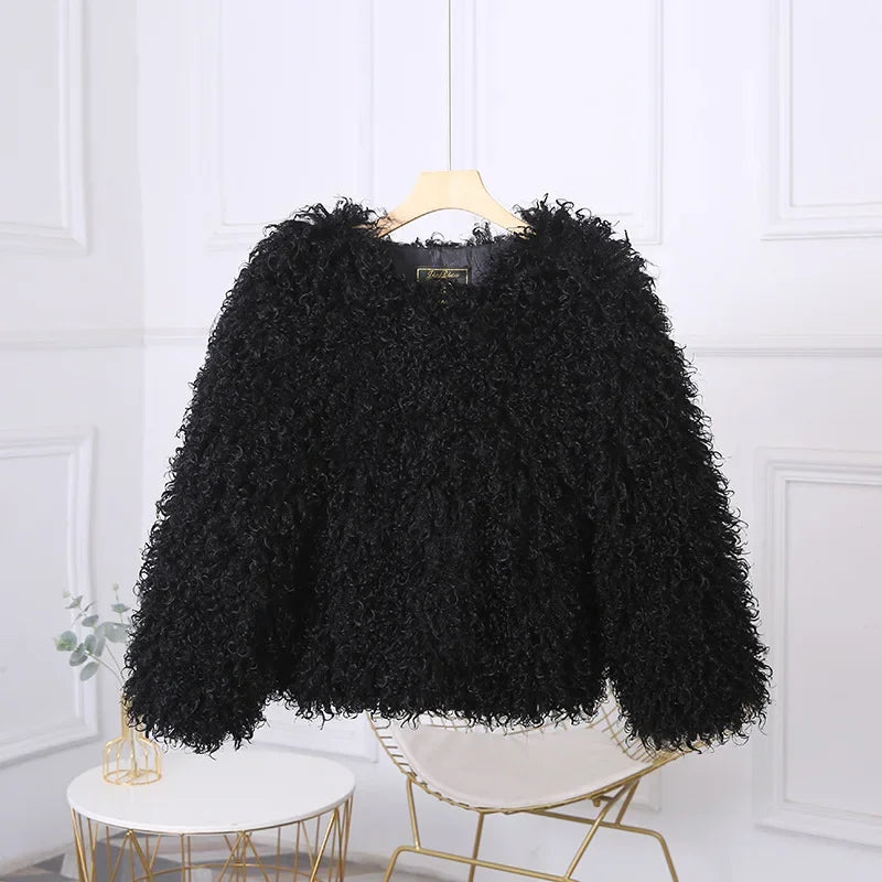 Shaggy Faux Fur Jacket - Festigal