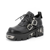 Futuristic Metal Platform Shoes - Festigal
