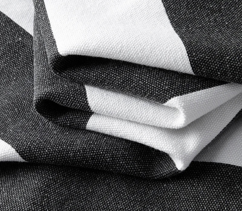 Monochrome Striped Canvas Jacket