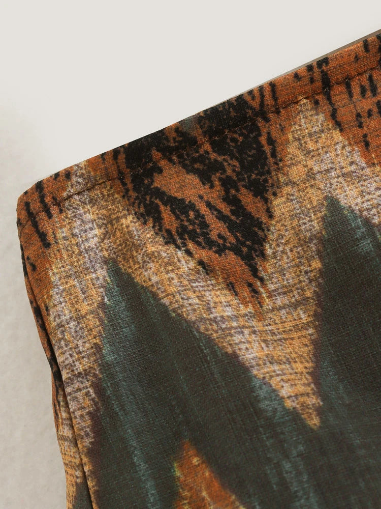 Geometric Tassel Sarong Skirt - Festigal