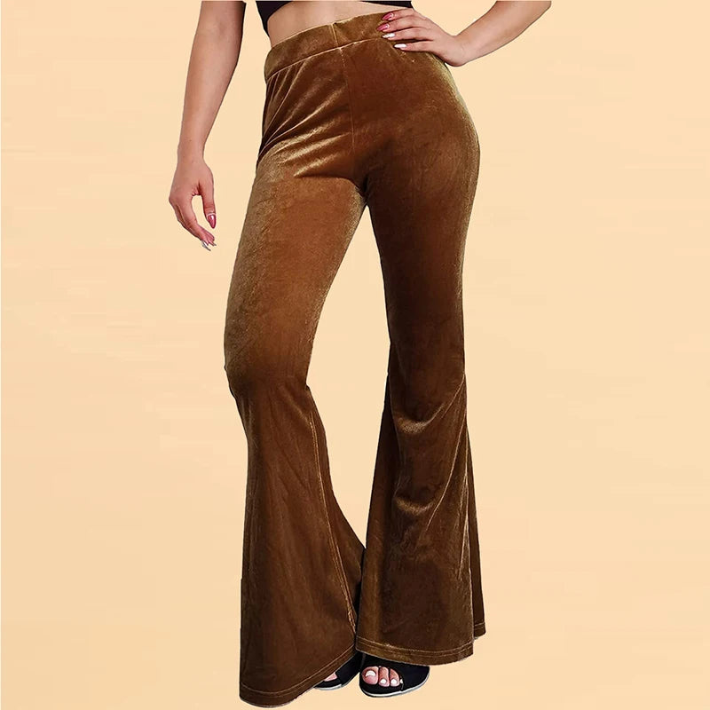 Flared Velvet Trousers - Festigal