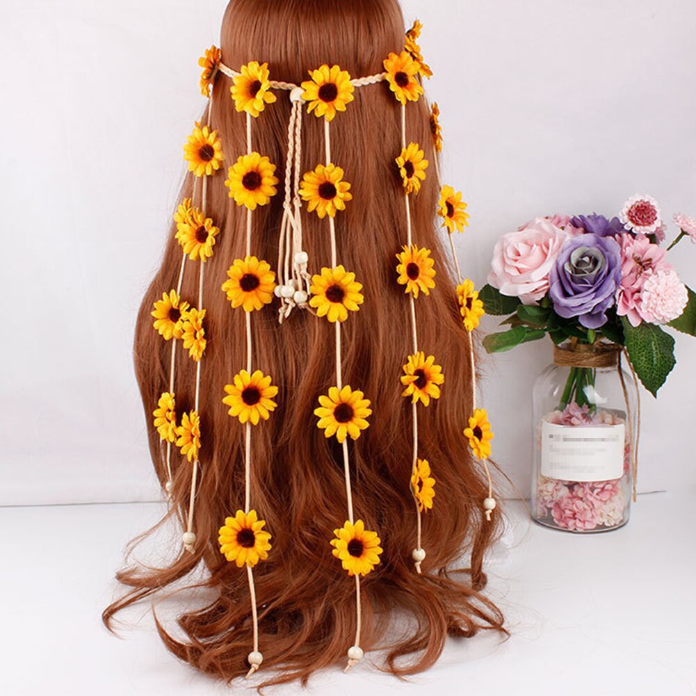 Daisy Flower Garland Festival Crown Tiara - Festigal