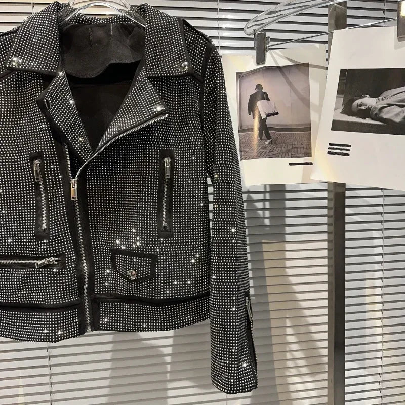 Sequin Biker Jacket - Festigal