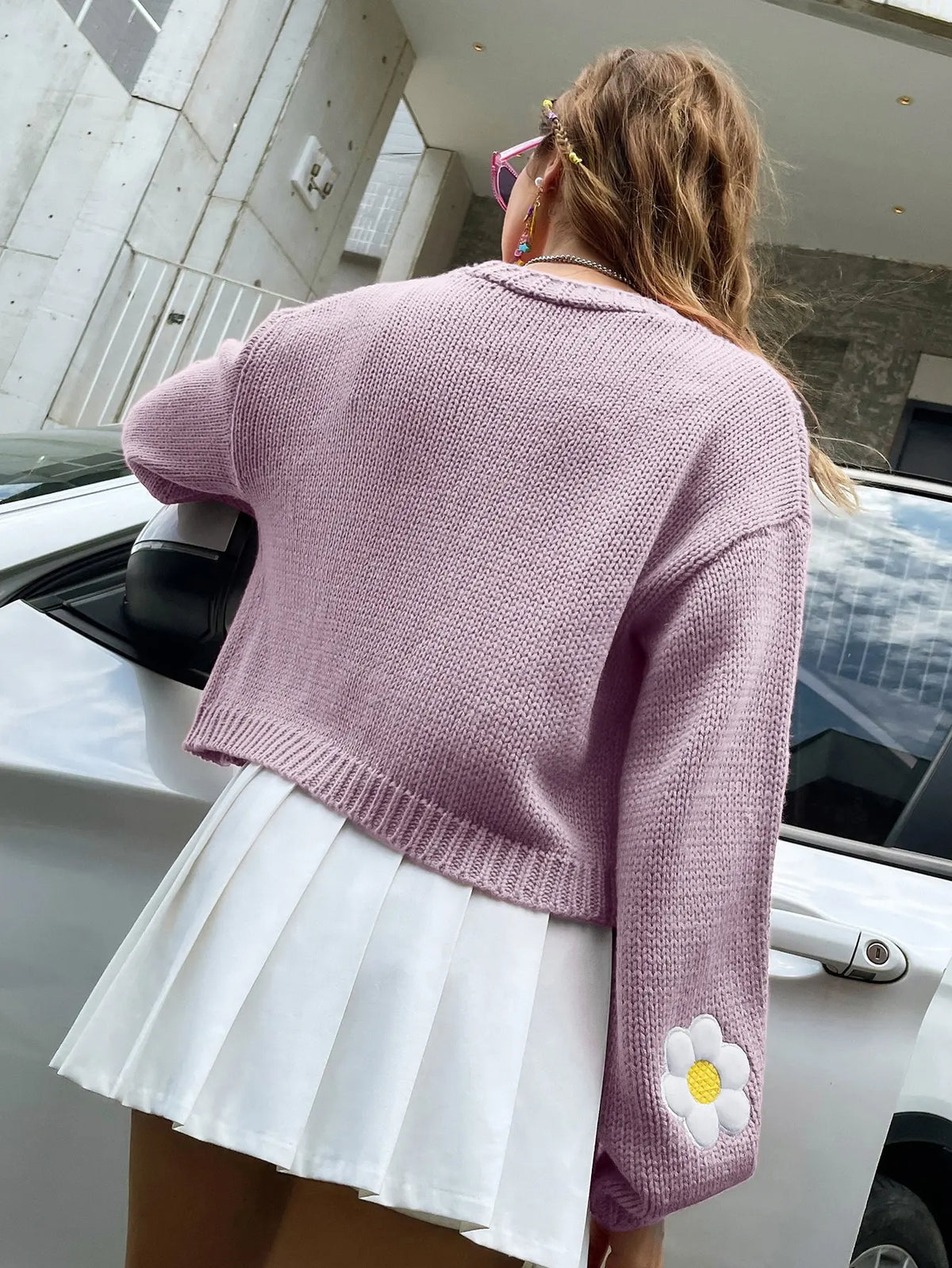 She Loves Me Daisy Flower Cardigan - Festigal