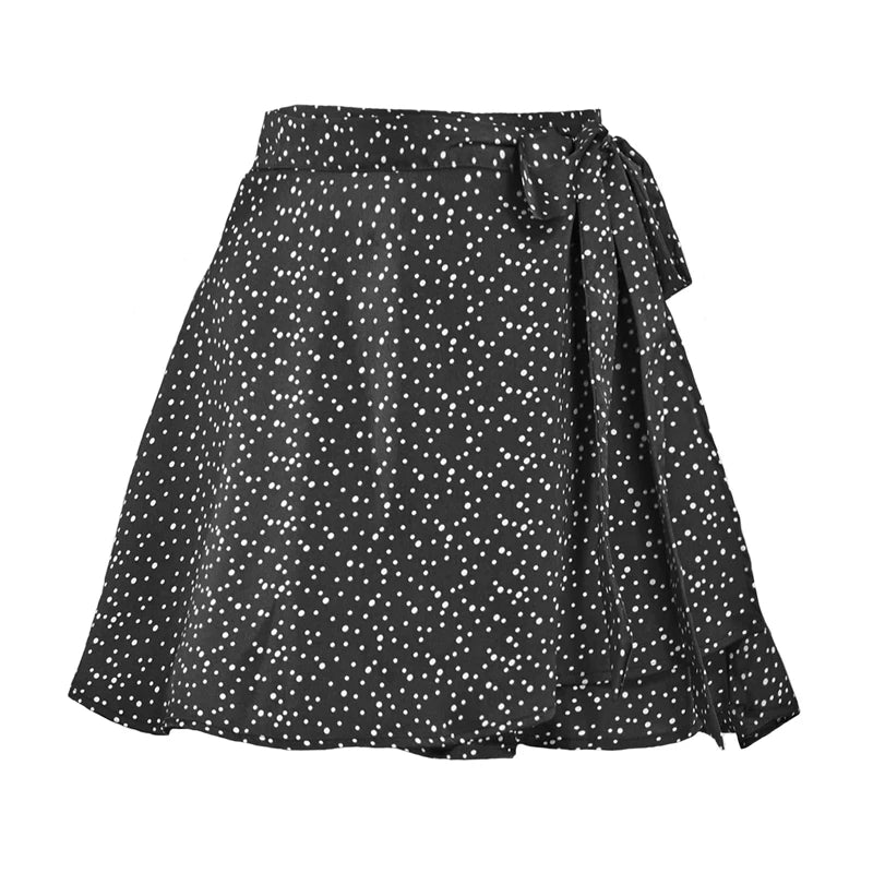 Satin Wrap Mini Skirt - Festigal