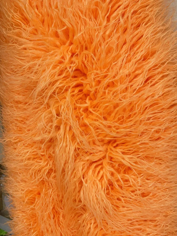 Faux Mongolian Fur Jacket - Festigal