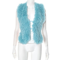 Faux Fur Backless Top - Festigal