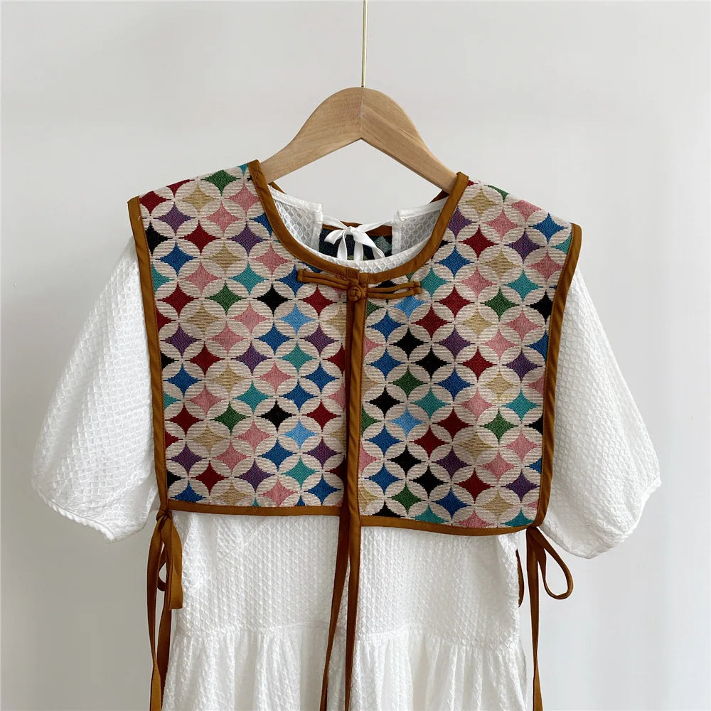 Embroidered Cropped Waistcoat - Boho Festival Layer
