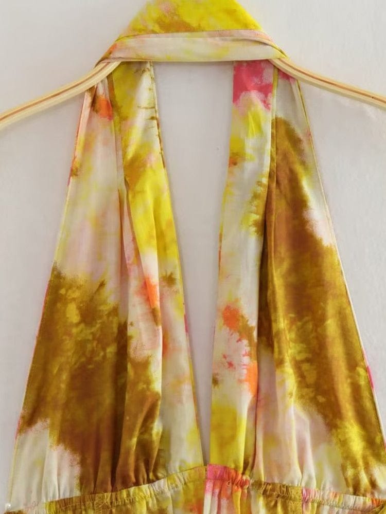 Marilyn Tie Dye Skater Dress - Festigal