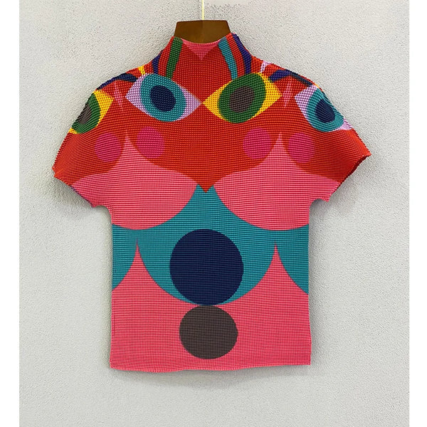 Abstract Pleated Eye Top - Festigal